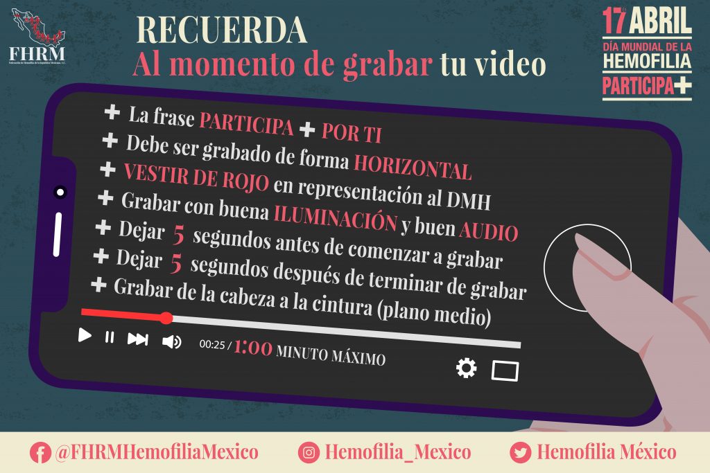 Actividades por el Día Mundial de la Hemofilia – Hemofilia México FHRM